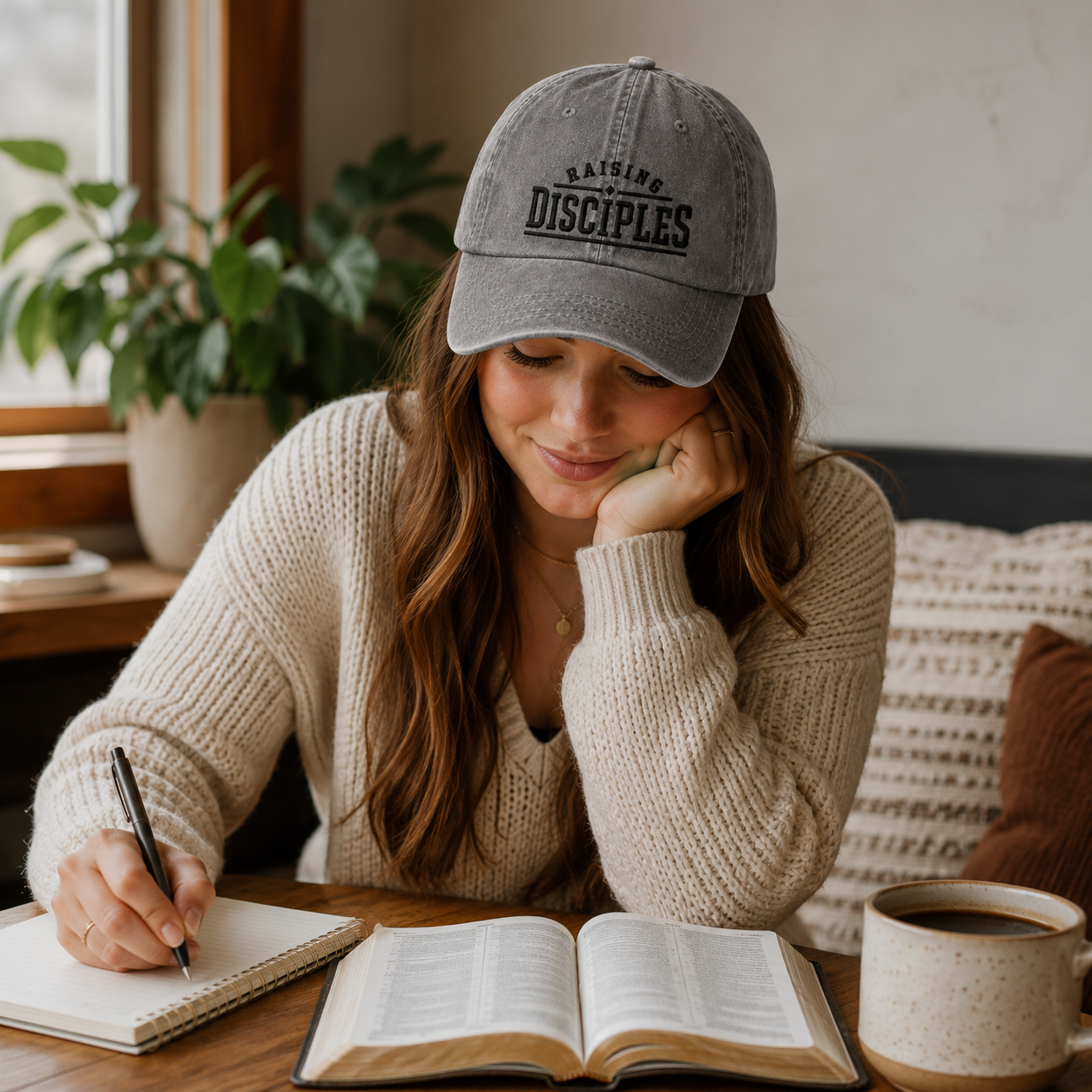 Raising Disciples Embroidered Washed Cap - Washed Cap - lifestyle
