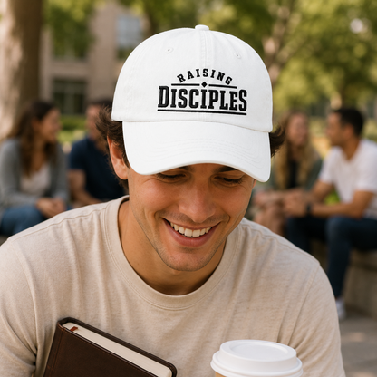 Raising Disciples Embroidered Washed Cap - Washed Cap - side view