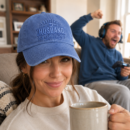 Raising My Husband Washed Cap - Washed Cap - alternate angle
