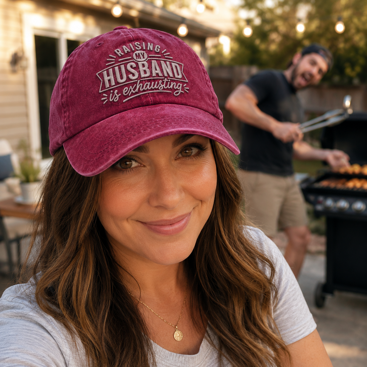 Raising My Husband Washed Cap - Washed Cap - lifestyle