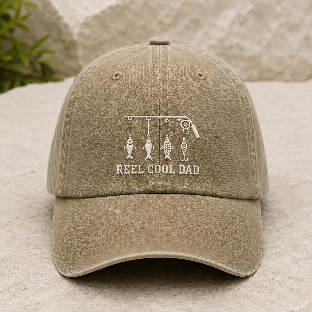 Reel Cool Dad Bait Washed Cap - washed cap - lifestyle