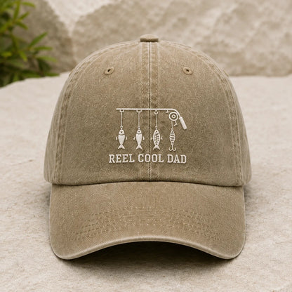 Reel Cool Dad Bait Washed Cap - washed cap - lifestyle