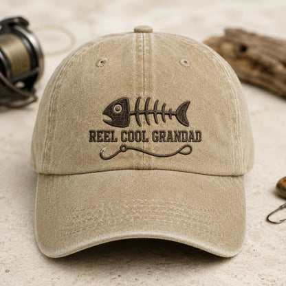 Reel Cool Grandad Washed Cap - washed cap - lifestyle
