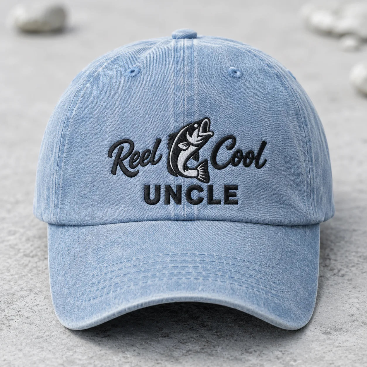 Reel Cool Uncle Washed Cap - washed cap - lifestyle