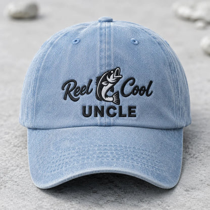 Reel Cool Uncle Washed Cap - washed cap - lifestyle