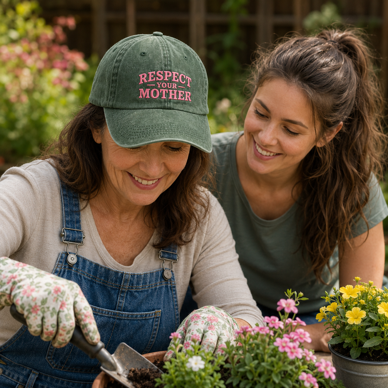 Respect Your Mother Embroidered Washed Cap - Washed Cap - lifestyle