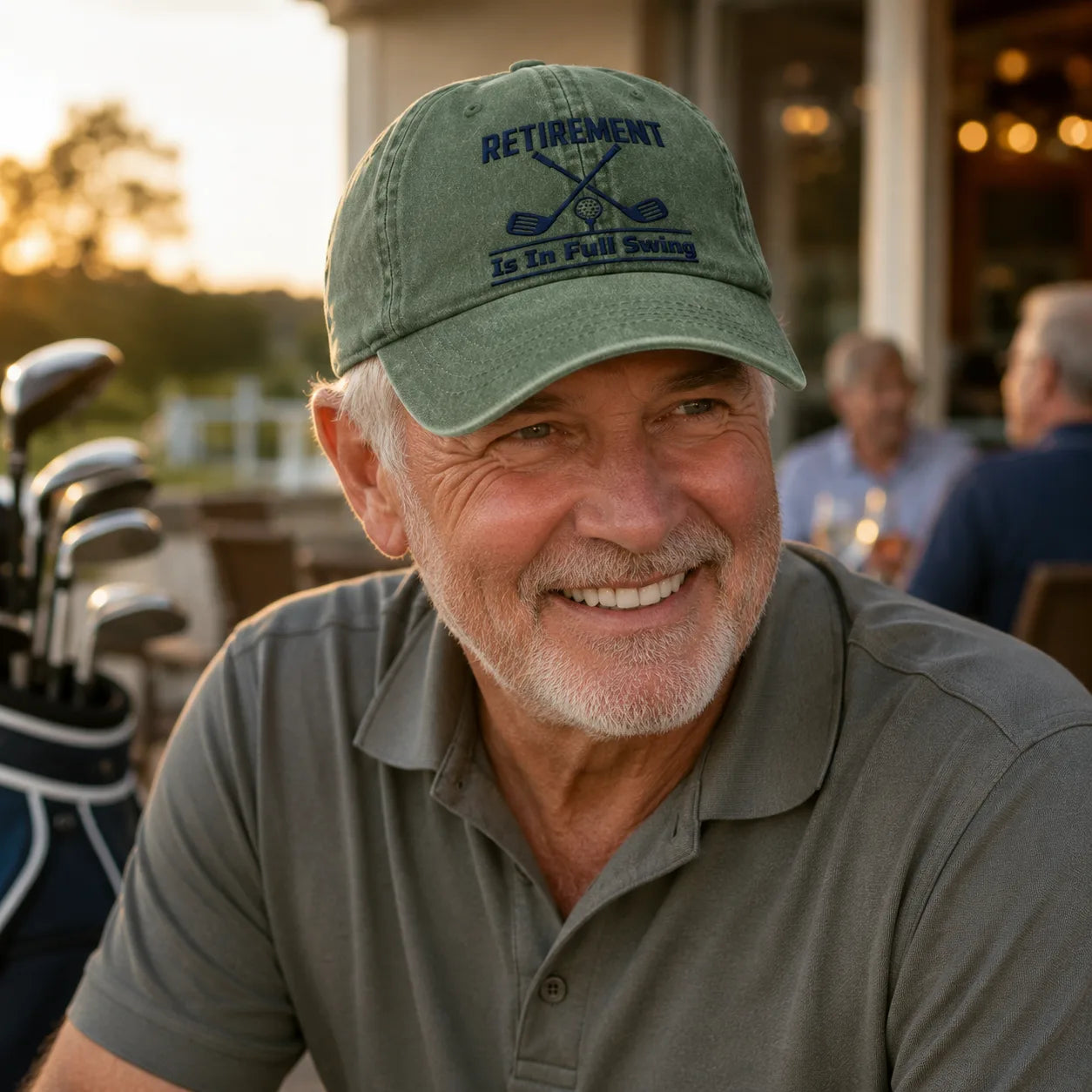 Retirement Is In Full Swing Washed Cap - washed cap - alternate angle