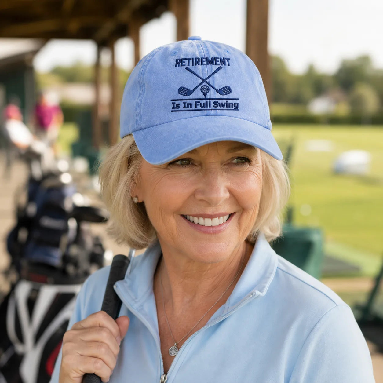 Retirement Is In Full Swing Washed Cap - washed cap - lifestyle