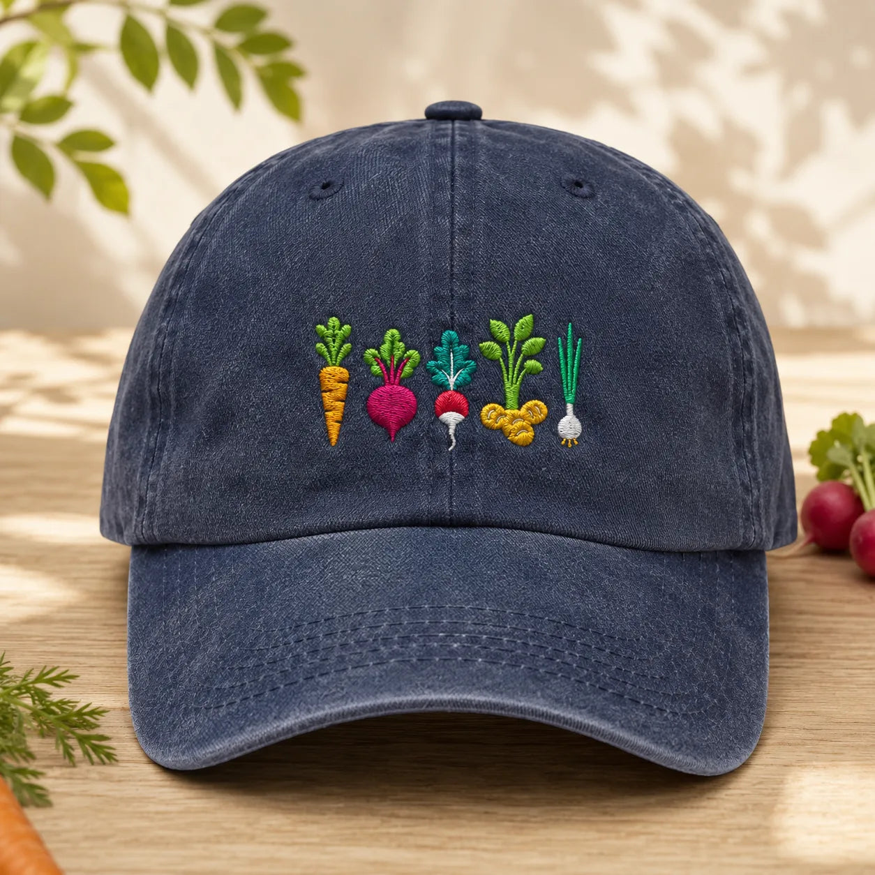 Root Vegetable Washed Cap - washed cap - front view