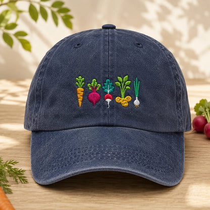 Root Vegetable Washed Cap - washed cap - front view