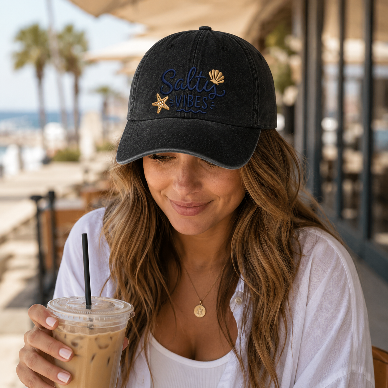 Salty Vibes Washed Cap - Washed Cap - detail