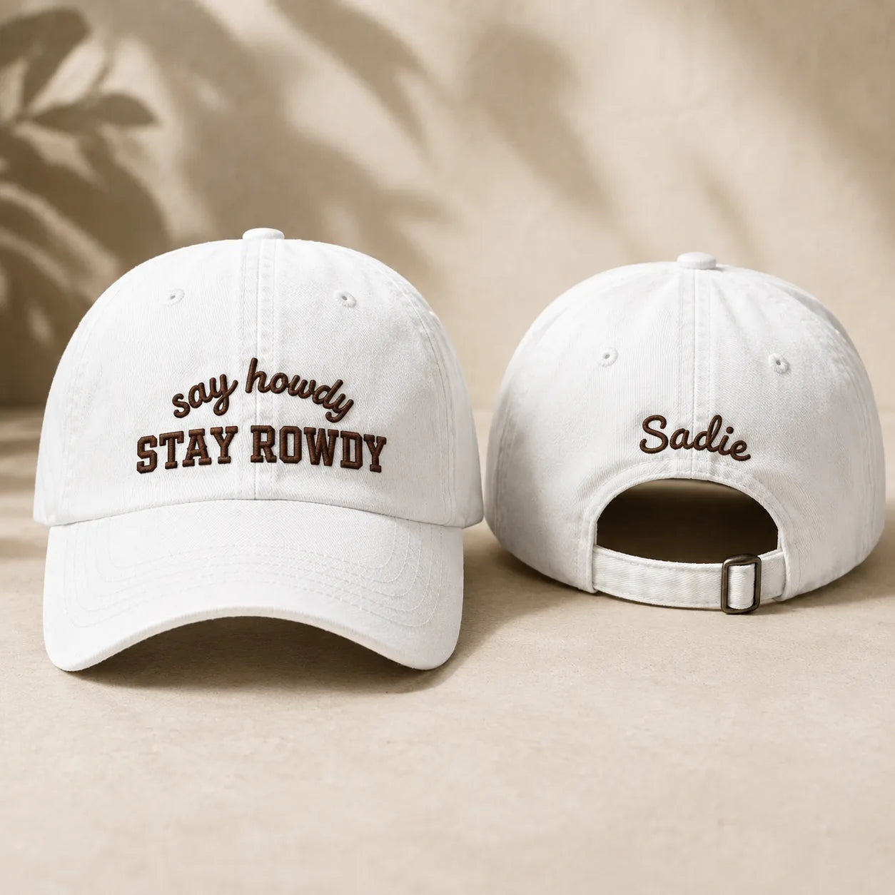 Say Howdy Stay Rowdy Washed Cap - Washed Cap - front view