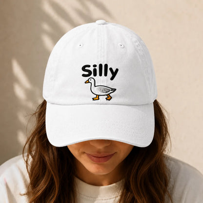 Silly Goose Washed Cap - washed cap - side view