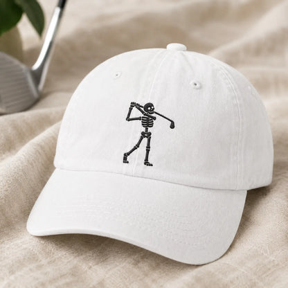 Skeleton Golfer Washed Cap - washed cap - lifestyle