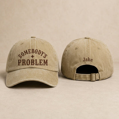 Somebody's Problem Washed Cap - Washed Cap - lifestyle