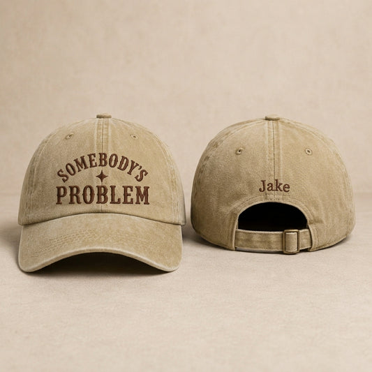 Somebody's Problem Washed Cap - Washed Cap - lifestyle