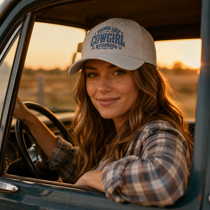 Sounds Like a Cowgirl Business Washed Cap - Washed Cap - detail