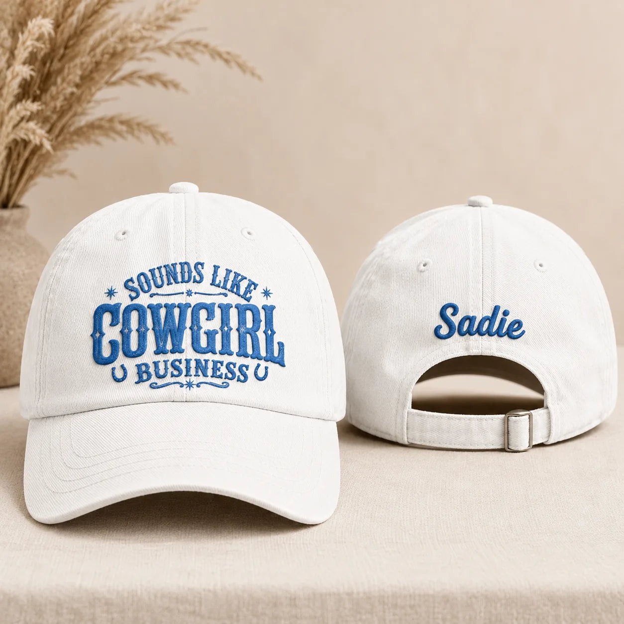 Sounds Like a Cowgirl Business Washed Cap - Washed Cap - front view