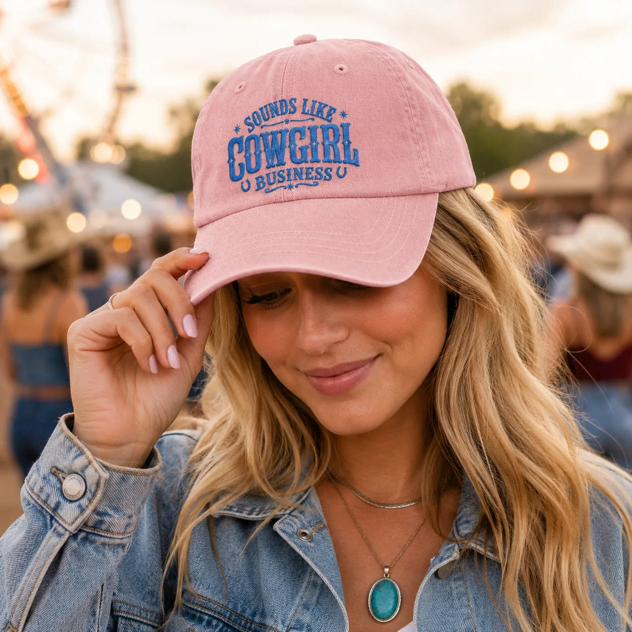 Sounds Like a Cowgirl Business Washed Cap - Washed Cap - lifestyle