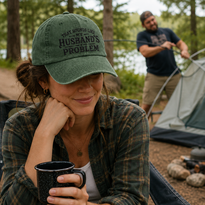 Sounds Like Husband's Problem Washed Cap - Washed Cap - alternate angle