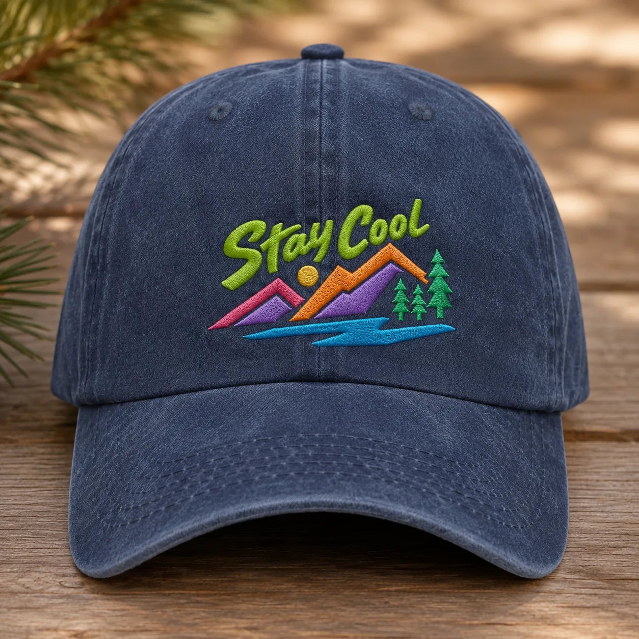 Stay Cool Washed Cap - washed cap - front view