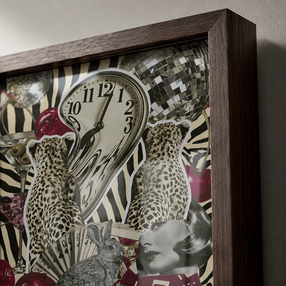 Surreal Leopard Casino Collage Wall Art Decor - Wall Art Decor - packaging