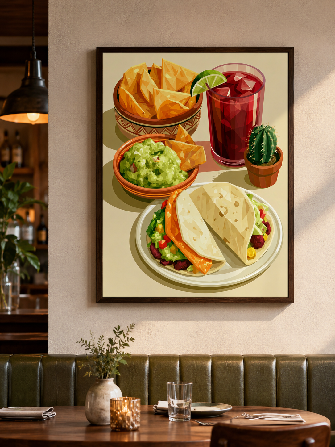 Tacos Mexicanos Póster - Wall Art Decor - packaging - taco kitchen wall art, mexican food poster
