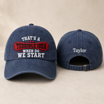 Terrible Idea Washed Cap - Washed Cap - front view