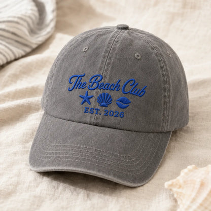 The Beach Club Washed Cap - washed cap - alternate angle