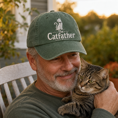 The Catfather Washed Cap - Washed Cap - alternate angle