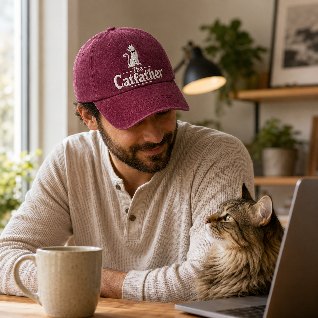 The Catfather Washed Cap - Washed Cap - detail