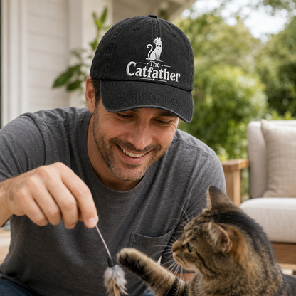 The Catfather Washed Cap - Washed Cap - lifestyle