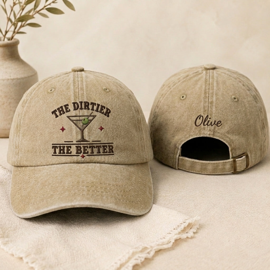 The Dirtier the Better Washed Cap - Washed Cap - front view
