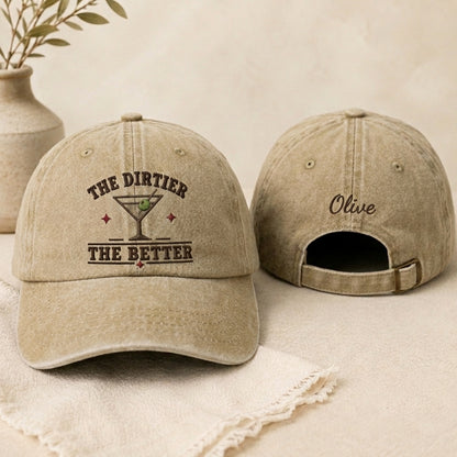 The Dirtier the Better Washed Cap - Washed Cap - front view