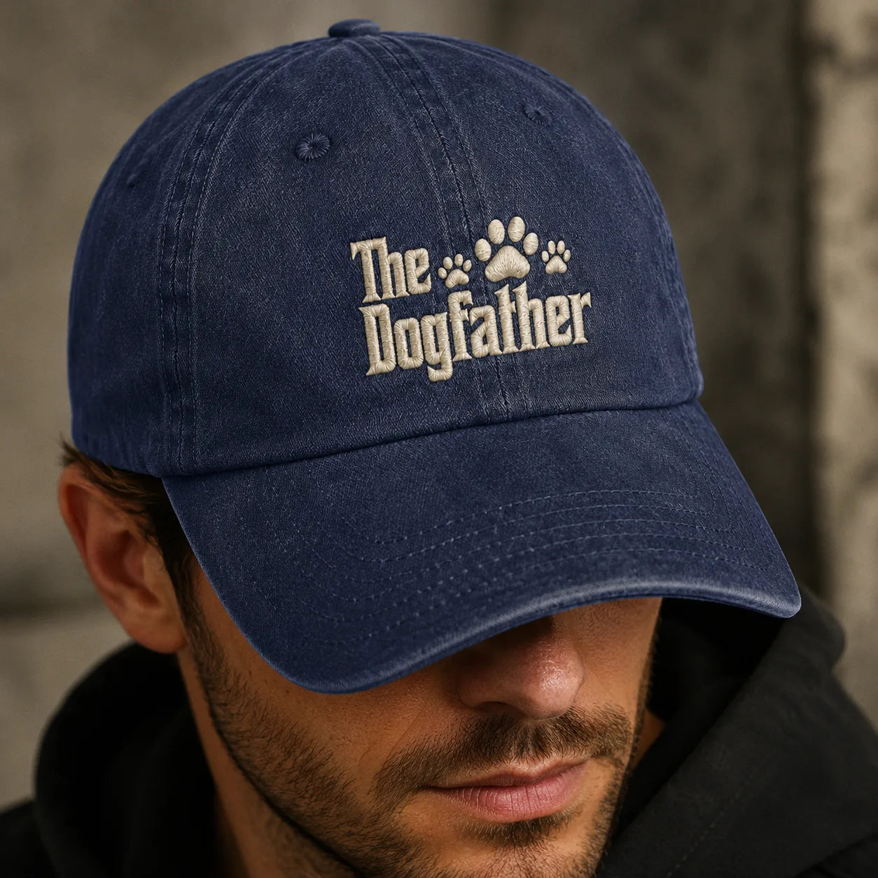 The Dogfather Washed Cap - washed cap - detail