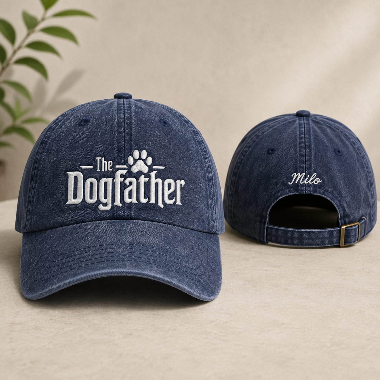 The Dogfather Washed Cap - Washed Cap - front view