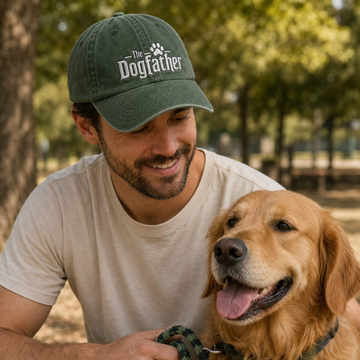 The Dogfather Washed Cap - Washed Cap - side view