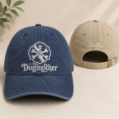 The Dogmother Washed Cap - Washed Cap - front view