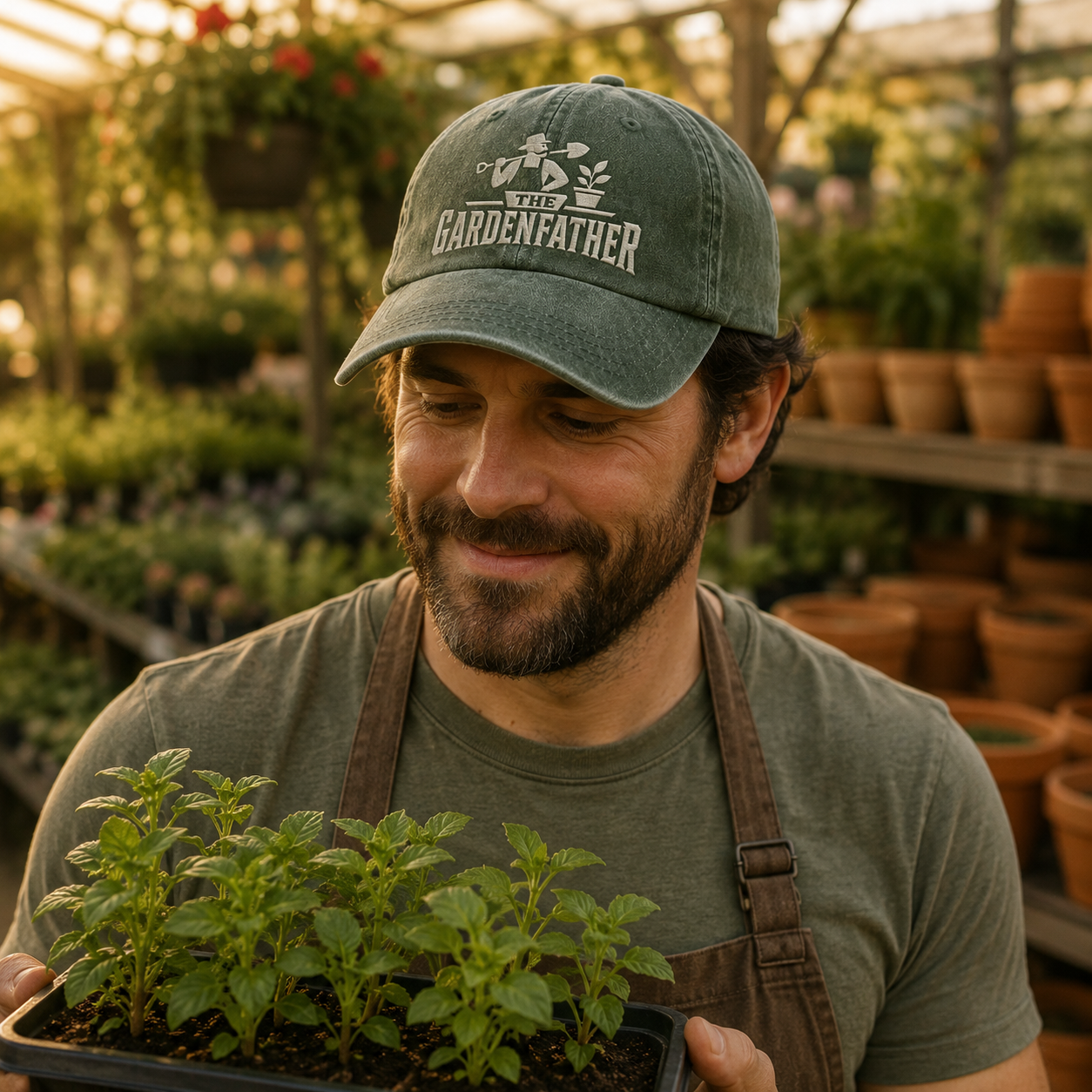 The Gardenfather Washed Cap - Washed Cap - alternate angle