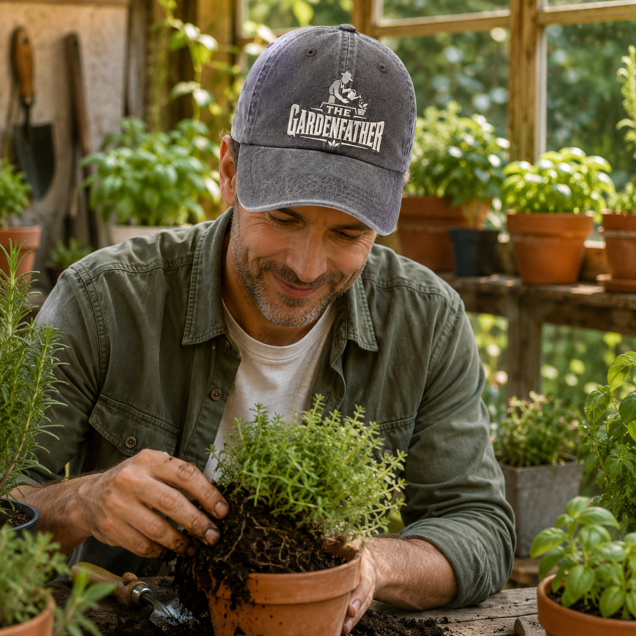 The Gardenfather Washed Cap - Washed Cap - lifestyle