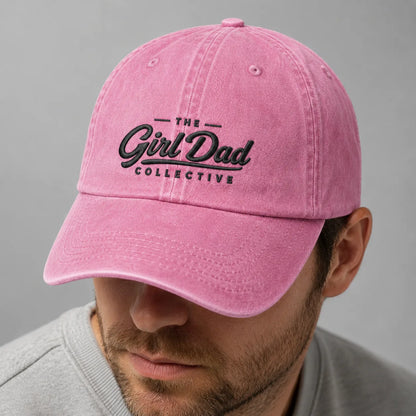 The Girl Dad Collective Baby Washed Cap - washed cap - alternate angle