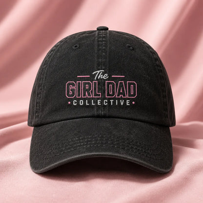 The Girl Dad Collective Washed Cap - washed cap - front view