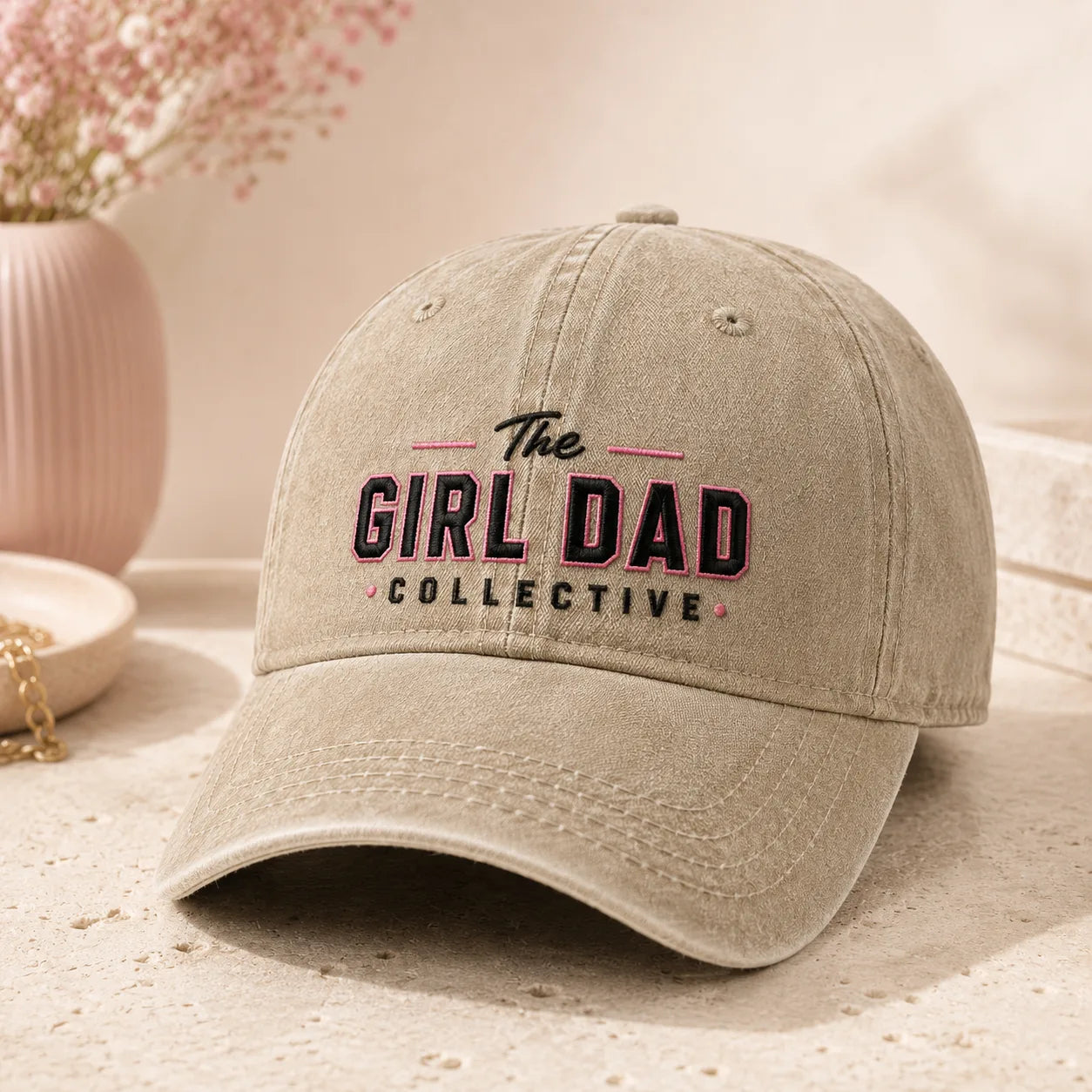 The Girl Dad Collective Washed Cap - washed cap - lifestyle