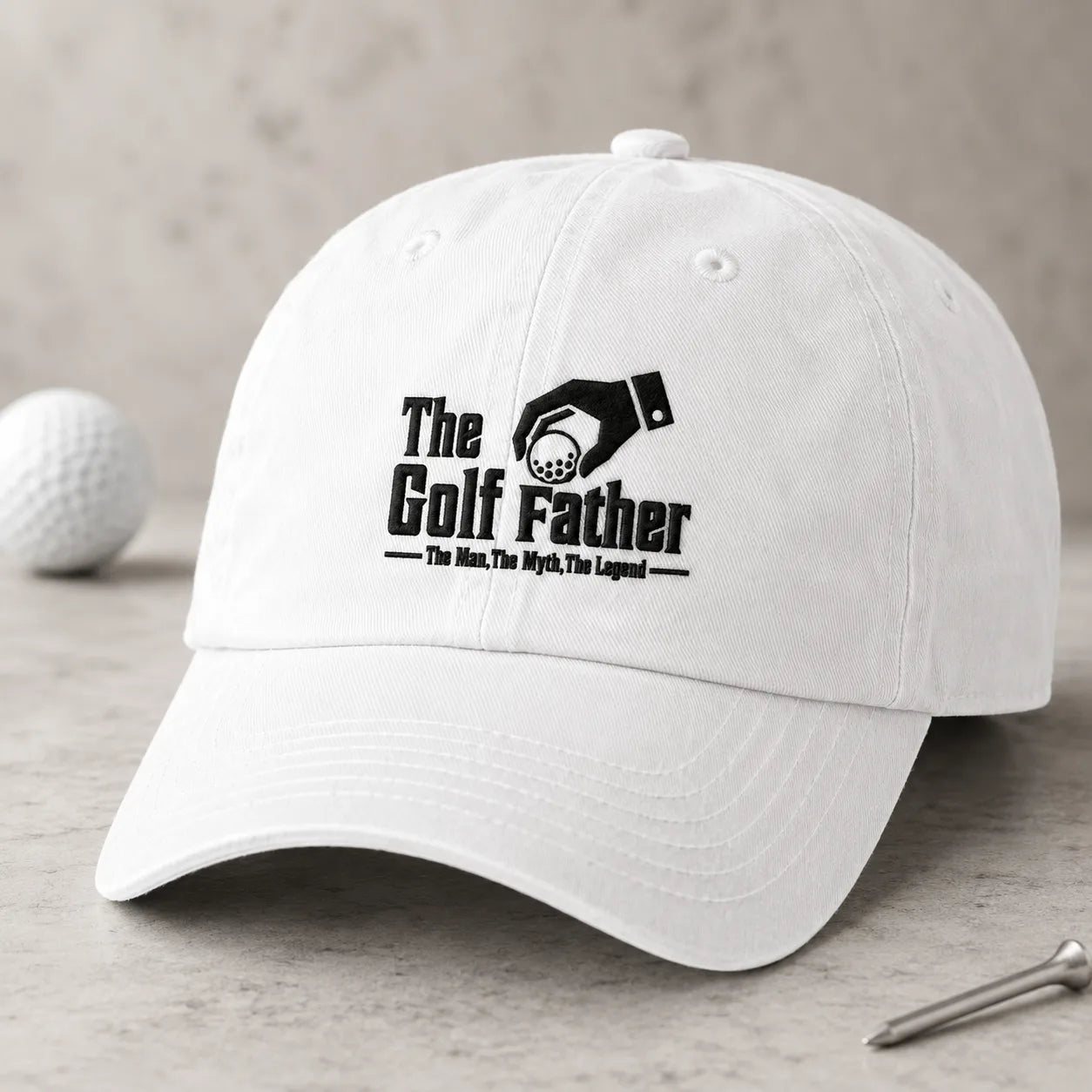 The Golf Father Washed Cap - washed cap - side view