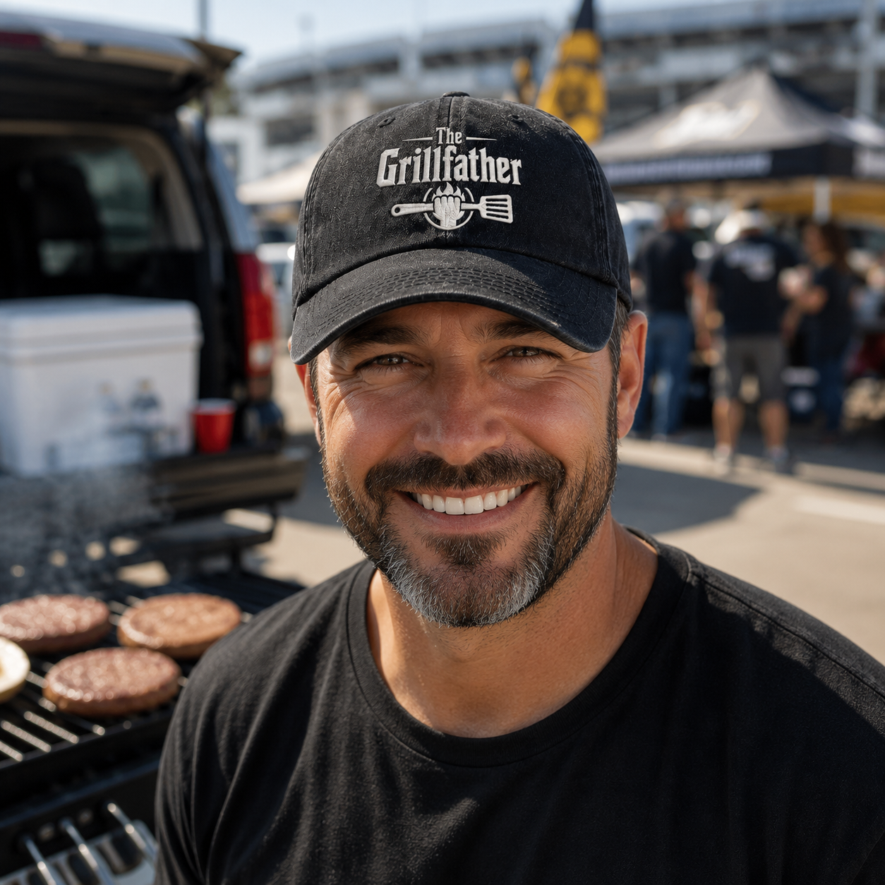 The Grillfather Washed Cap - Washed Cap - lifestyle