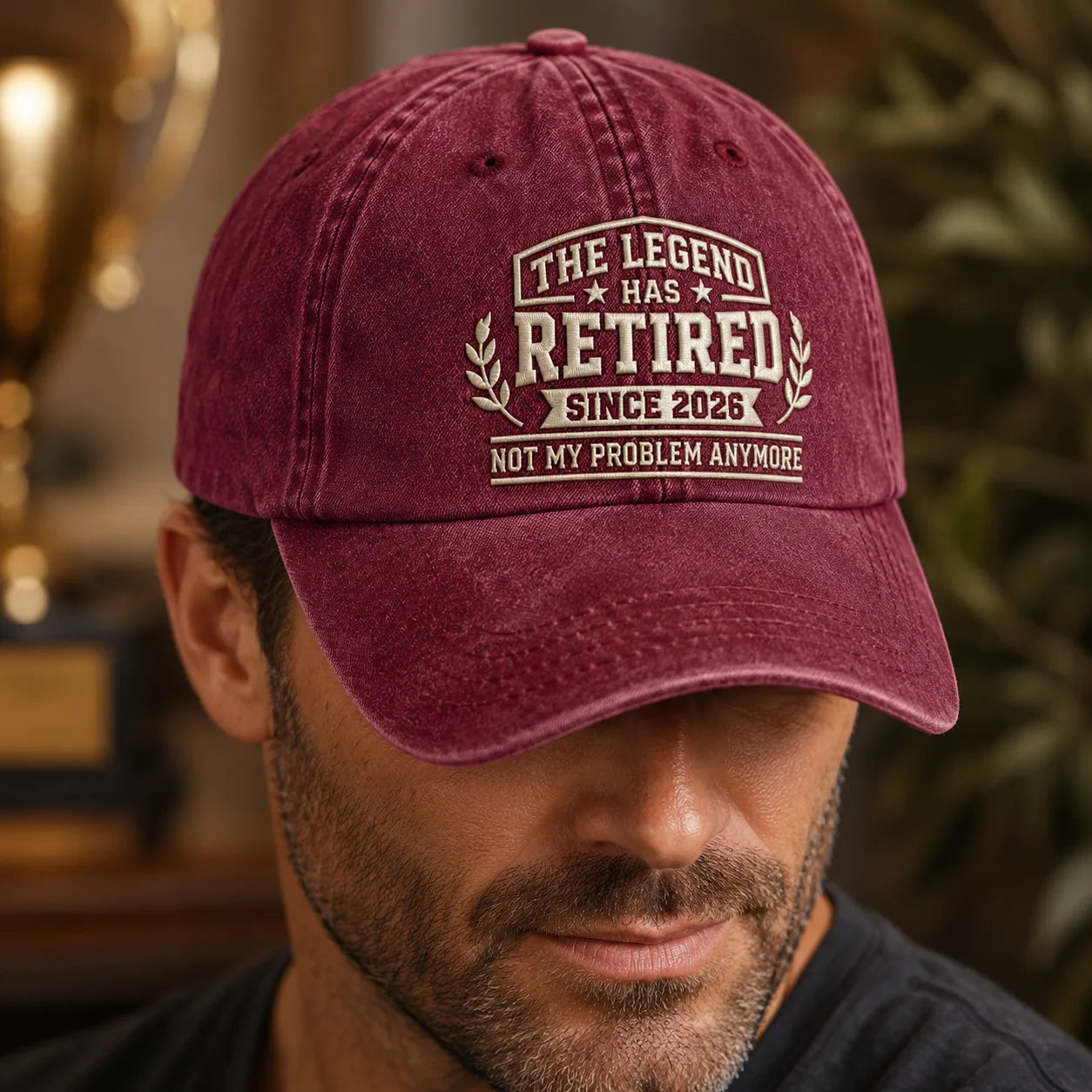 The Legend Has Retired Since 2026 Washed Cap - washed cap - lifestyle