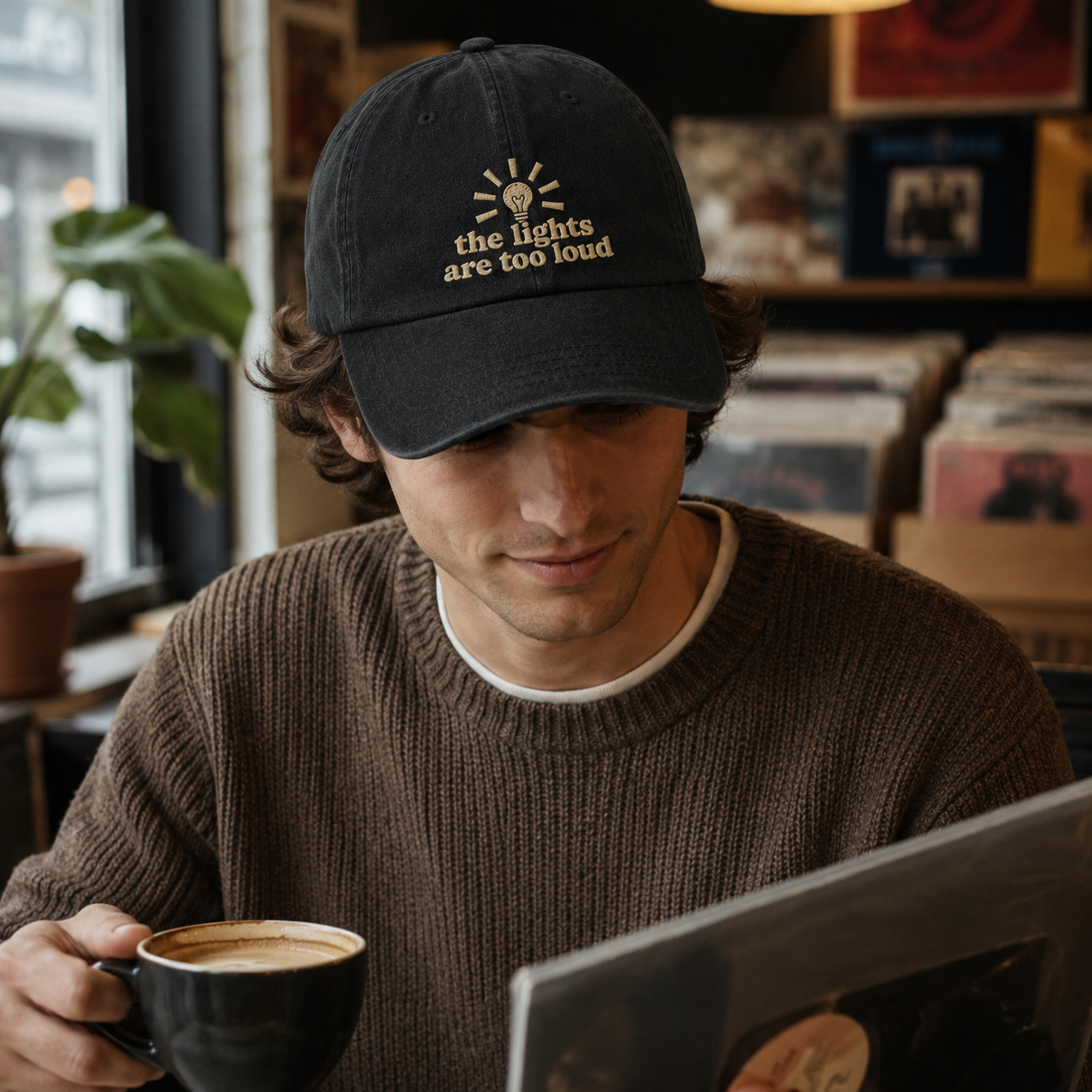 The Lights Are Too Loud Washed Cap - Washed Cap - lifestyle