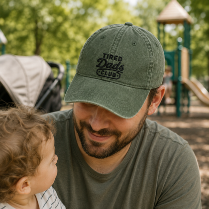Tired Dads Club Washed Cap - Washed Cap - lifestyle
