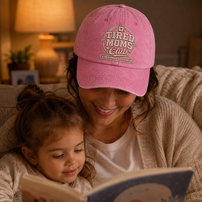 Tired Moms Club Washed Cap - Washed Cap - alternate angle