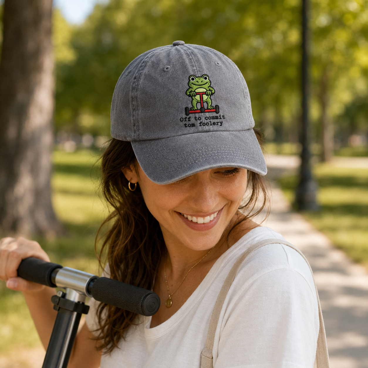 Tom Foolery Frog Washed Cap - Washed Cap - lifestyle